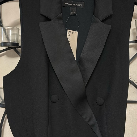 NWT Banana Republic Tuxedo Jumpsuit  4P - Picture 3 of 10